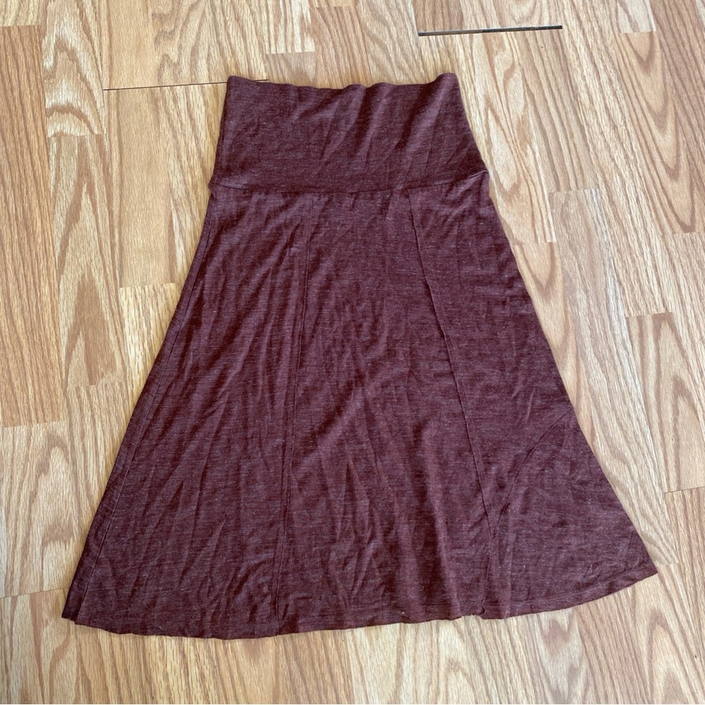 Prana Women's Midi Skirt in Rust - Picture 9 of 9